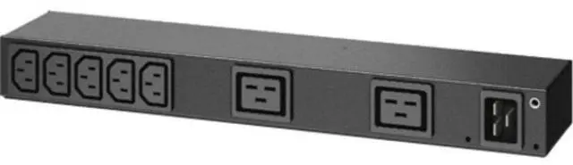 Alt view image 9 of 10 - APC AP6120A Basic Rack Pdu - Power Distribution Unit (Rack-Mountable) - Ac 100-240 V - Input: Iec 60320 C20 - Output Connectors: 9 (Iec 60320 C13, Iec 60320 C19)