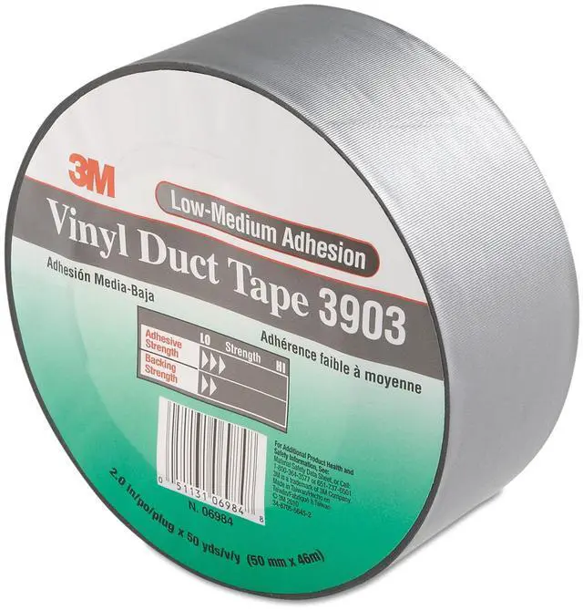 Alt view image 3 of 9 - 3M Duct Tape Vinyl 2 x 50 Yards 3903