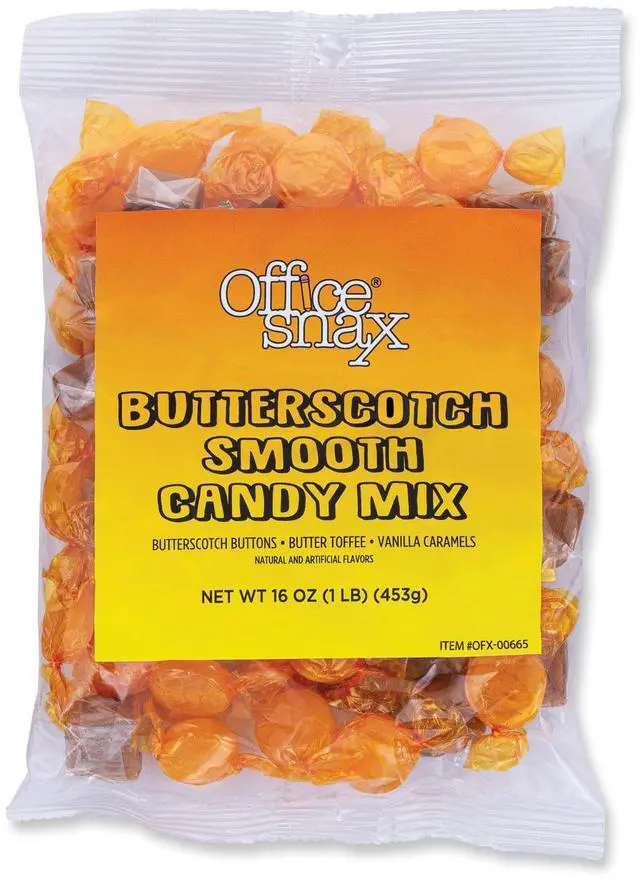 Alt view image 2 of 2 - Office Snax Butterscotch Smooth Candy Assortment 1lb