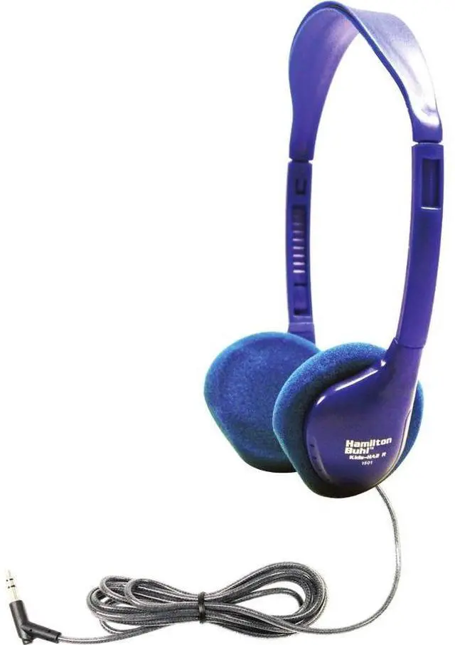 Alt view image 7 of 7 - HamiltonBuhl Kids KIDS-HA2 Personal-Size On-Ear Stereo Headphones - Blue