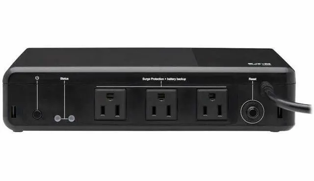 Main image of Tripp Lite 350VA 210W 120V Standby UPS 3 Outlets Surge + Battery Backup BC350R