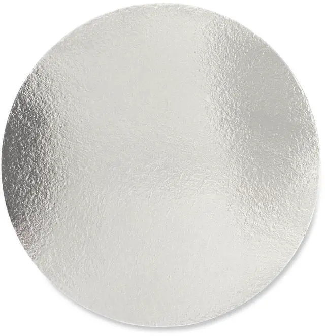 Alt view image 2 of 2 - Round Aluminum To-Go Container Lids Flat Lid 9" Diameter Silver Paper 500/Carton BWKROUND9FLID