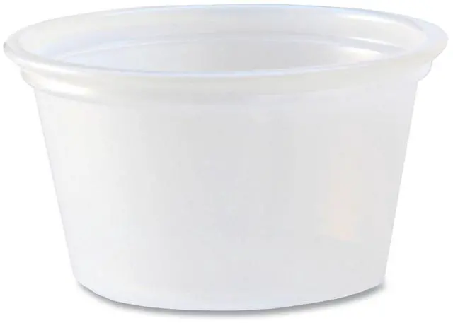 Alt view image 2 of 2 - Fabri-Kal 0.75oz Translucent Polystyrene Portion Cups 2500Ct 9505191