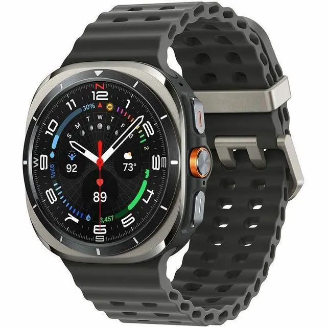 Alt view image 8 of 20 - Samsung Galaxy Watch Ultra, 47mm, Titanium Silver - Heart Rate Monitor, Accelerometer, Barometer, Gyro Sensor, Light Sensor, ECG Sensor, Bioelectrical Impedance Analysis (BIA) Sensor, Pulse Oximeter S