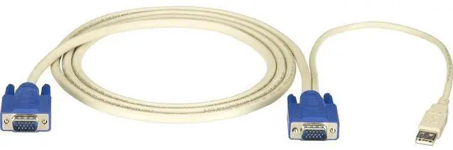 Alt view image 3 of 10 - KVM CPU CABLE - HD15, VGA, USB, 6FT