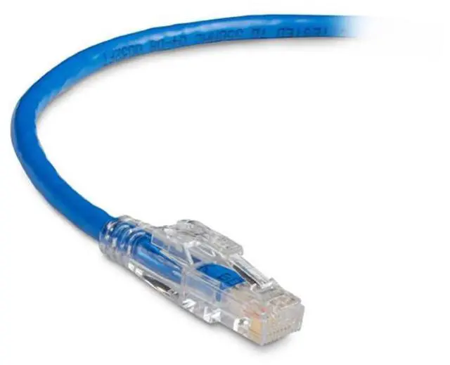 Alt view image 8 of 8 - GigaTrue 3 CAT6 550-MHz Lockable Patch Cable (UTP), Blue, 3-ft. (0.9-m)