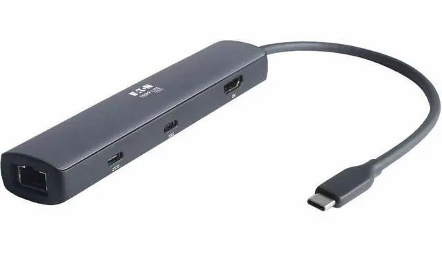 Alt view image 2 of 16 - Tripp Lite USB-C Mini Dock and Multiport Adapter 8K HDMI 3 USB Hub Ports Gigabit Ethernet 100W PD Charging HDR HDCP 2.3 - for TV/Monitor/Notebook/Keyboard/Mouse/Smartphone/Tablet/Desktop PC/Projector/