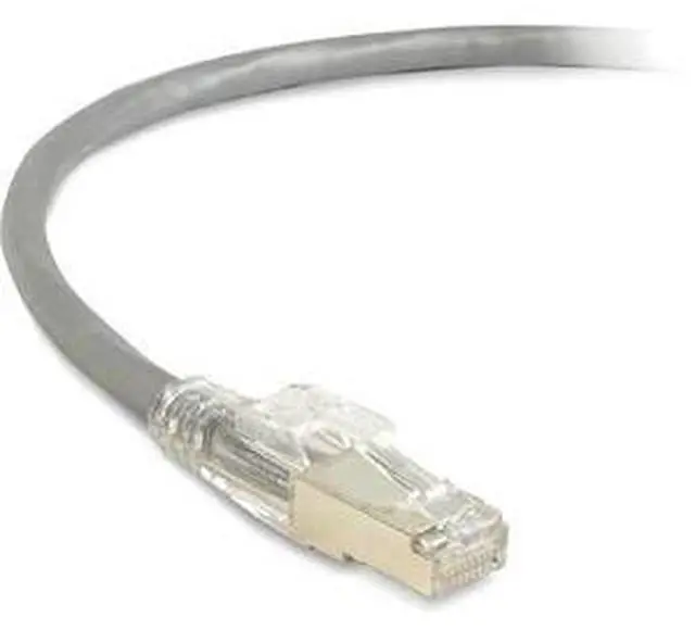 Alt view image 6 of 9 - Black Box 1ft Cat.6 Snagless S/FTP Network Patch Cable Gray C6PC70SGY01