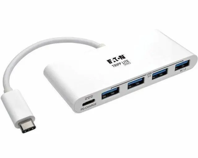 Alt view image 14 of 16 - Tripp Lite 4-Port USB 3.1 USB-C to USB-A Hub w/ USB-C Charging Port 5 Gbps (U460-004-4A-C)