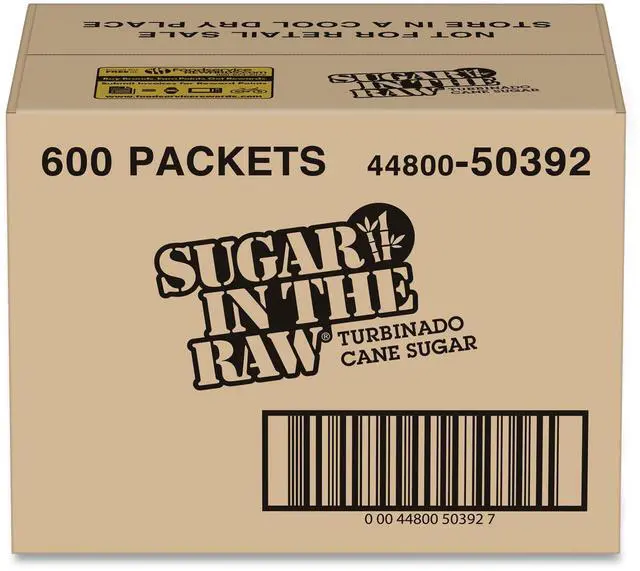 Alt view image 2 of 5 - Sugar In The Raw SMU50392 Molasses Turbinado Cane Sugar, Packets, 600/Carton