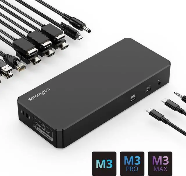 Alt view image 17 of 17 - Kensington SD4790-MAC EQ USB-C DisplayLink Triple 4K Docking Station K33621NA