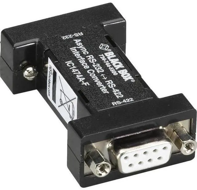 Alt view image 5 of 5 - Black Box IC1474A-F Box Rs232 To Rs-422 Interface Bidirectional Converter - 1 X Db-9 Rs-232 , 1 X Rs-422 Terminal Block - Internal