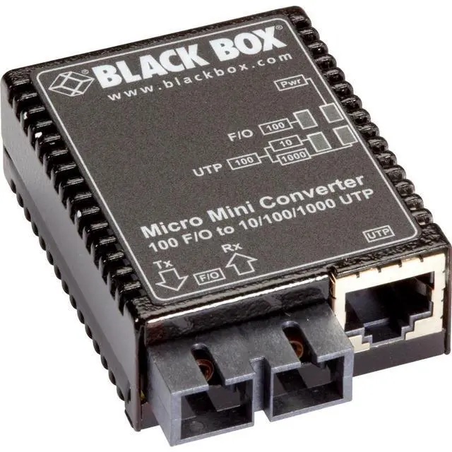 Alt view image 4 of 6 - BLACK BOX LMC402A 10/100BT 100BFX MM 5K SC MEDIA CONVERTER