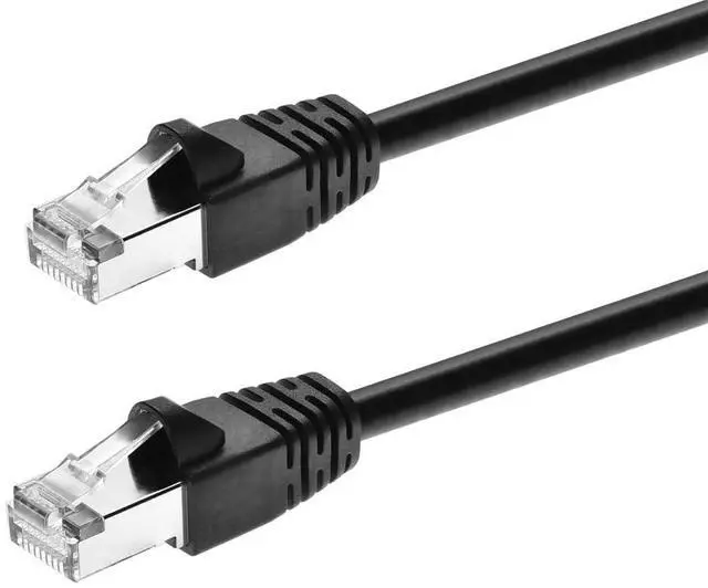 Alt view image 8 of 13 - Monoprice Cat6A Ethernet Patch Cable - 10 Feet - Black | Network Internet Cord - RJ45, 550Mhz, STP, Pure Bare Copper Wire, 10G, 26AWG