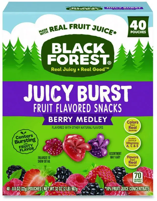 Alt view image 2 of 2 - Juicy Burst Fruit Flavored Snack Berry Medley 32 oz 40/Box FER08112