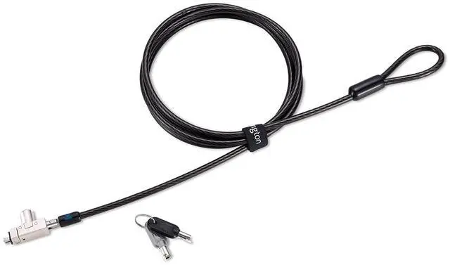 Alt view image 7 of 13 - Kensington Slim N17 2.0 Keyed Laptop Lock for Wedge-Shaped Slots K60500WW