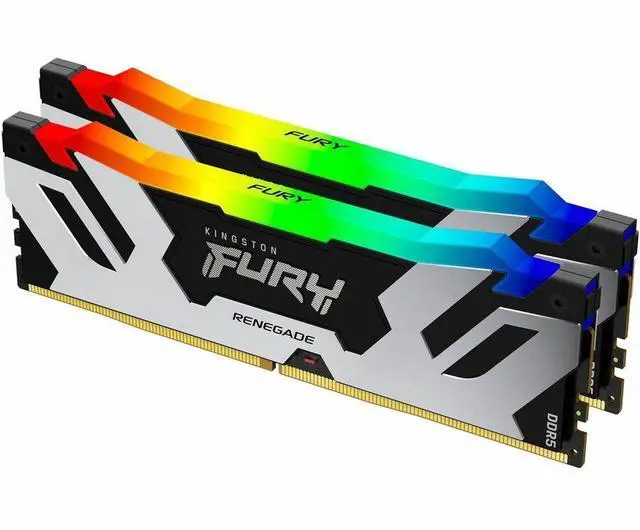 Alt view image 15 of 20 - Kingston FURY Renegade 96GB (2 x 48GB) DDR5 SDRAM Memory Kit - 96 GB (2 x 48GB) - DDR5-6400/PC5-51200 DDR5 SDRAM - 6400 MHz Dual-rank Memory - CL32 - 1.40 V - Non-ECC - Unbuffered - 288-pin - DIMM