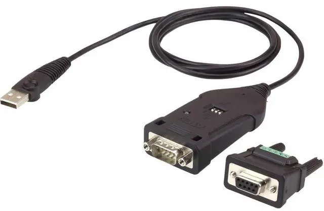 Alt view image 4 of 9 - ATEN USB to RS-422/485 Adapter - Serial/USB for Notebook, Camera, Alarm - 115.20 kB/s - 3.94 ft - 1 Pack - 1 x Type A Male USB - 1 x DB-9 Male Serial - Black