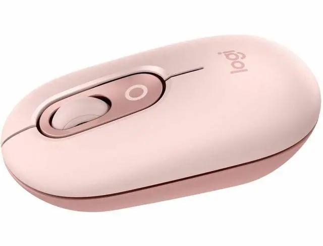 Alt view image 8 of 14 - Logitech POP Mouse - Wireless - 32.81 ft - Bluetooth - Rose - Scroll Wheel - 4 Button(s) - 1 x AA Battery Supported