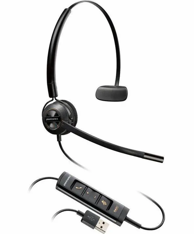 Alt view image 3 of 9 - Poly EncorePro 545 USB-A Convertible Headset 783R4AA