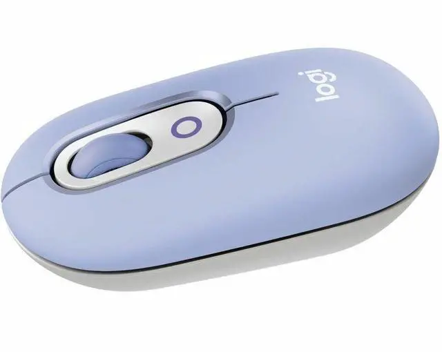 Alt view image 8 of 14 - Logitech POP Mouse - Wireless - 32.81 ft - Bluetooth - Lilac - Scroll Wheel - 4 Button(s) - 1 x AA Battery Supported