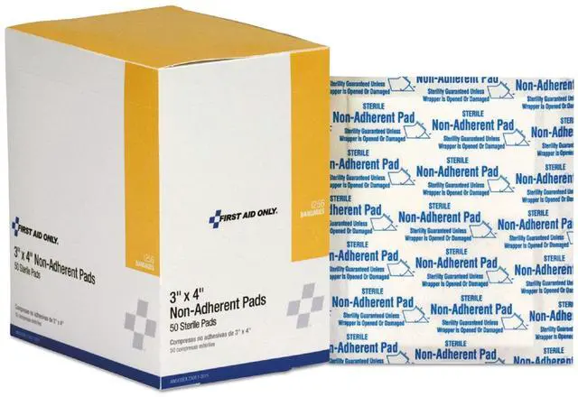 Alt view image 6 of 7 - First Aid Only I256 Refill For Smartcompliance General Business Cabinet, Non-Adherent Pads,3X4,50/Bx