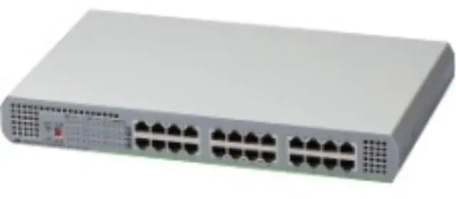 Alt view image 8 of 9 - Allied Telesis 24-port 10/100/1000T Unmanaged Switch with Internal PSU