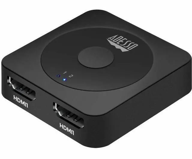 Alt view image 15 of 15 - Adesso AUH-5100 4K60 HDMI Splitter & Switcher AUH-5100