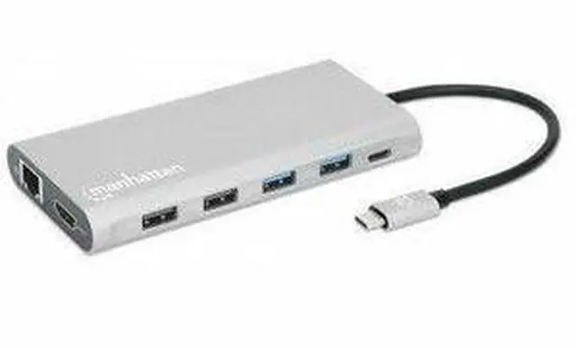 Alt view image 6 of 20 - USB-C DOCK/HUB/READER 10-PORT-