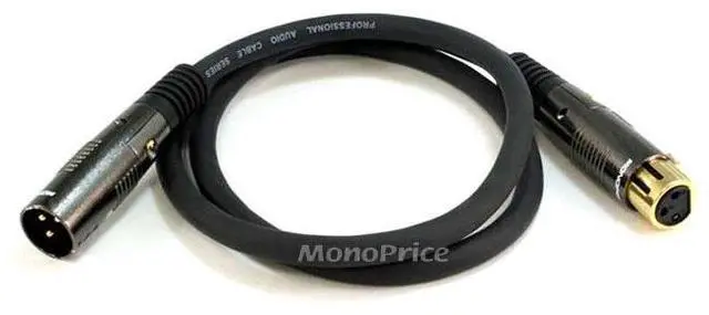 Alt view image 5 of 13 - Monoprice 3ft Premier XLR Audio Cable 4750