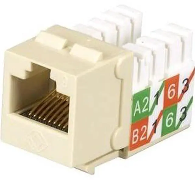 Alt view image 6 of 6 - GigaTrue2 CAT6 Jack, Universal Wiring, Component Level, Single Pack, Ivory