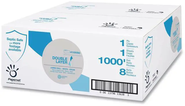 Main image of Sofidel Heavenly Soft Double Layer Jumbo Toilet Tissue White 8Ct 41005013638