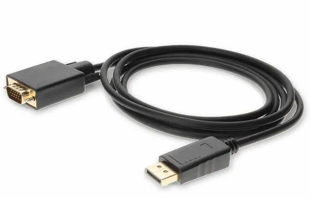 Alt view image 2 of 2 - AddOn 2m DisplayPort 1.2 to VGA WUXGA Cable Black DISPLAYPORT2VGA2M