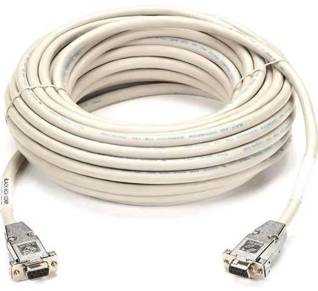 Alt view image 5 of 7 - Black Box Serial Null-Modem Cable - DB-9 Female Serial - DB-9 Female Serial - 15ft - Gray