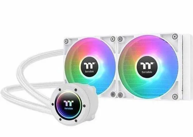Alt view image 10 of 13 - Thermaltake TH240 V2 ARGB Snow CL-W364-PL12SW-A All-In-One Liquid Cooler