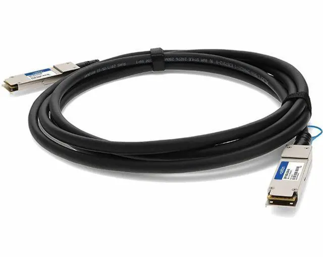 Alt view image 8 of 8 - AddOn Cisco QSFP-100G-CU1M Compatible TAA Compliant 100GBase-CU QSFP28 to QSFP28 Direct Attach 1m)