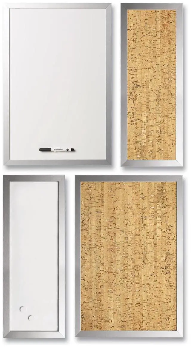 Alt view image 2 of 2 - MasterVision Positive Flow Board, 18" X 24", White/silver, 4/pack BVCSOR035