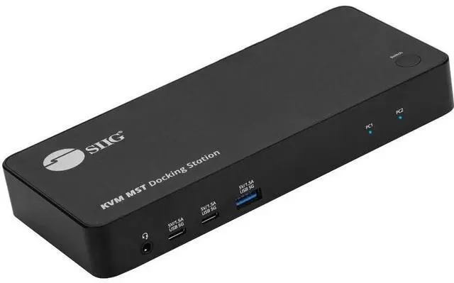 Main image of SIIG Dual Host USB-C KVM MST Docking Station