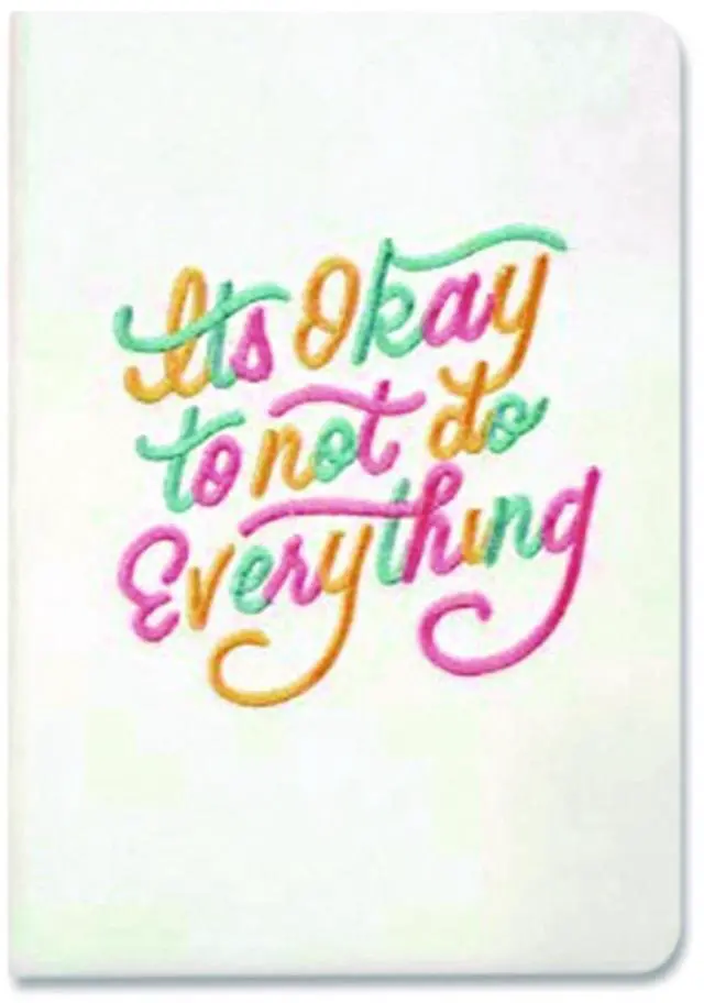 Alt view image 2 of 2 - Denik Embroidered Vegan-Suede Journal College Rule White 144 Sheets AHBC839L