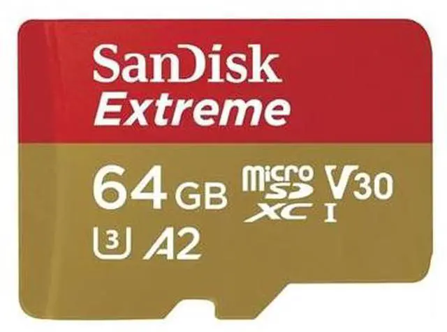 Alt view image 13 of 16 - SanDisk Extreme 64 GB Class 10/UHS-I U3 V30 microSDXC SDSQXAH064GAN6MA