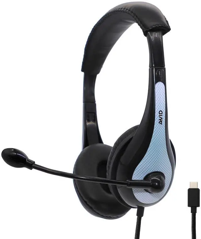 Alt view image 3 of 9 - Avid Products Ae-36 USB-C Headset White
