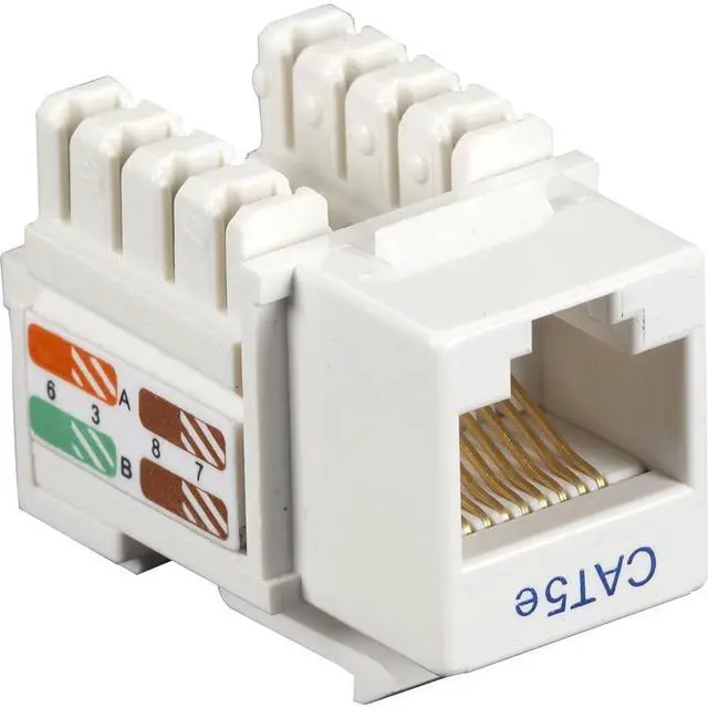 Alt view image 6 of 6 - Black Box CAT5e Value Line Keystone Jack White