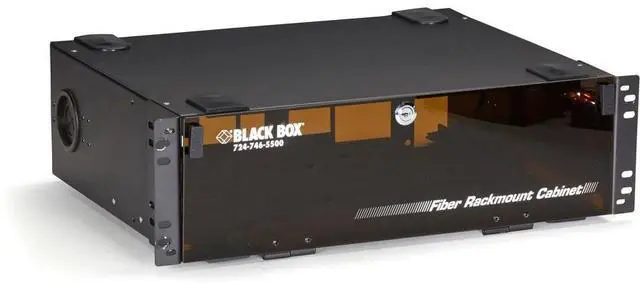 Alt view image 2 of 10 - Black Box Rackmount Fiber Enclosure - 3U