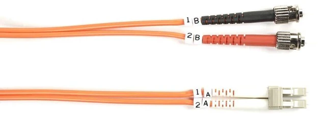 Alt view image 2 of 8 - Black Box 62.5-Micron Multimode Value Line Patch Cable ST-LC 10-m (32.8-ft.)