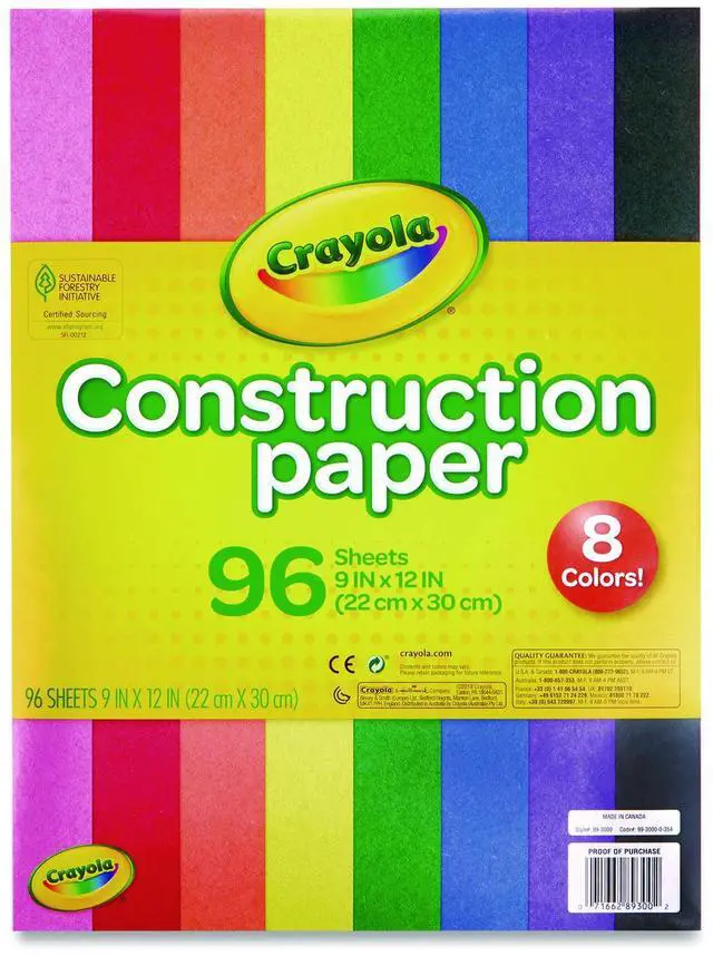 Alt view image 16 of 19 - Crayola Construction Paper Pad 9"X12"-96 Sheets