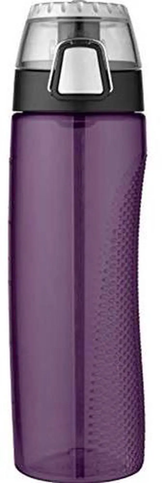 Alt view image 7 of 11 - Thermos HP4100PU6 Thermos 24 oz Plastic Hydration Bottle w Meter Purple