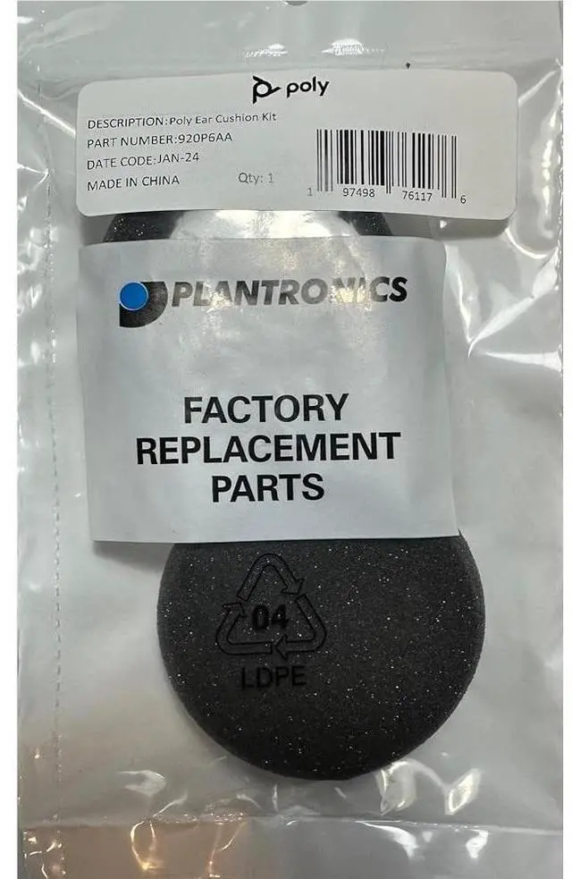 Alt view image 2 of 2 - Poly Replacement Foam Ear Cushions For Supra and Encore Headsets 920P6AA