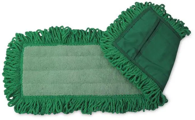 Alt view image 2 of 2 - Microfiber Dust Mop Pad 60 x 5 Green MFD605GFSP