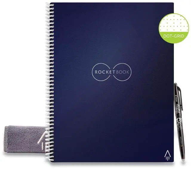 Alt view image 2 of 7 - Core Smart Notebook Dotted Rule Midnight Blue Cover 11x8.5 16 Sheets EVRLRCCDFFR