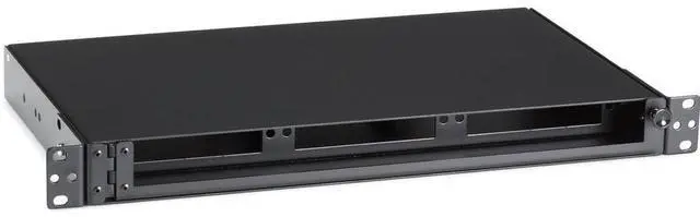 Alt view image 5 of 17 - Black Box Rackmount Fiber Shelf, 1U, 3-Adapter Panel